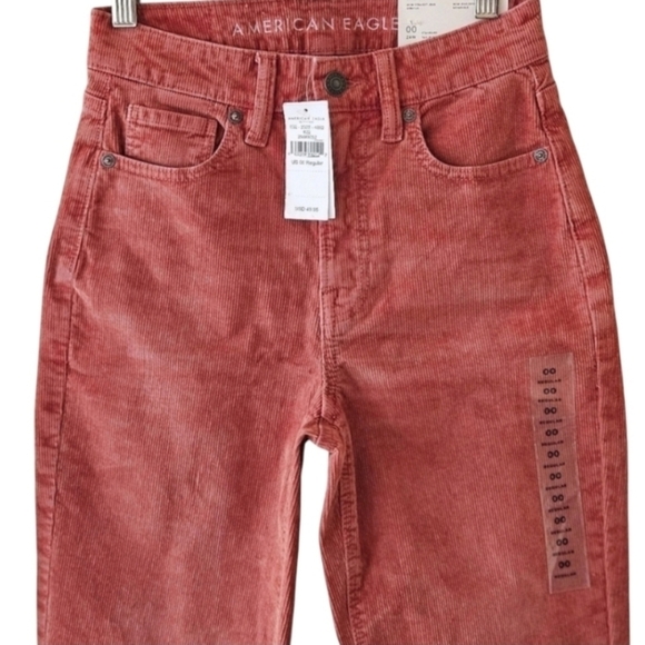 NWT American Eagle Mom Straight Cords Women's Size 00 - Picture 5 of 12
